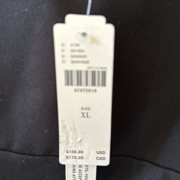 Anthropologie off the shoulder long sleeved twofer mini Little Black Dress - Picture 8 of 10